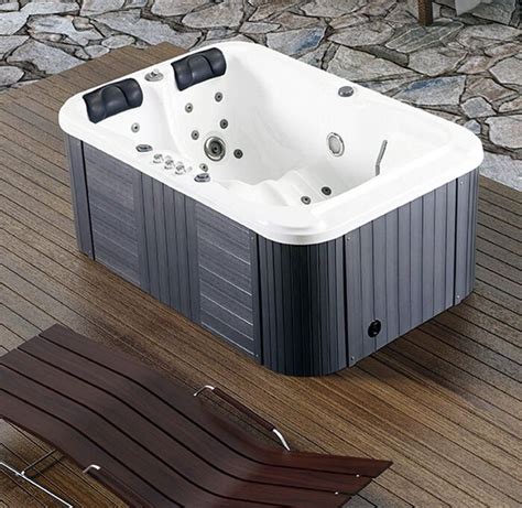 2 Person Hydrotherapy Blue Acrylic Bath Tub Hot Tub, 3KW Heater, Hard ...