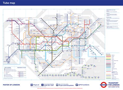 Tube map if all TfL services are restricted to Greater London ...