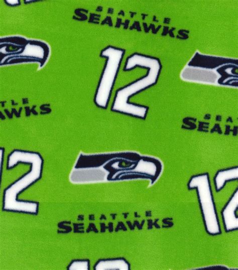 Seattle Seahawks Fleece Fabric Green | JOANN | Fabric stores online ...