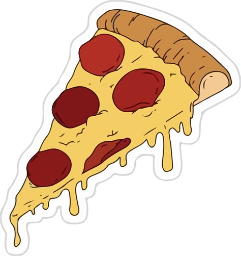 Pizza Sticker | Hydroflask stickers, Tumblr stickers, Preppy stickers