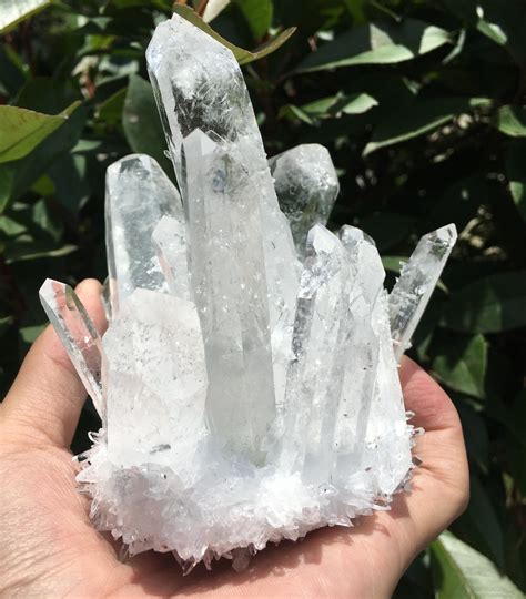 White Aura Quartz Crystal Cluster/Angel Aura Quartz Crystal | Etsy