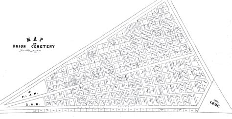 Map of Historic Union Cemetery Plots – Historic Union Cemetery