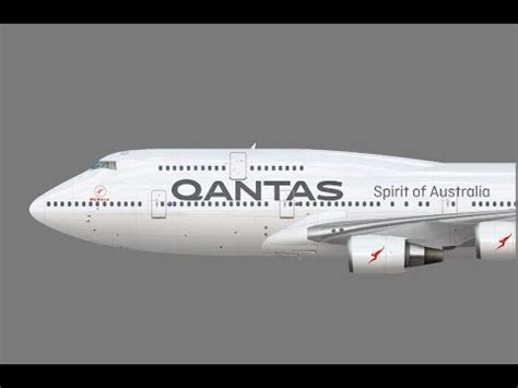 Qantas 747-400ER new livery SpeedPaint - YouTube