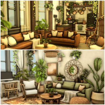 boho living stuff pack • | awingedllama sur Patreon Cottagecore Living ...