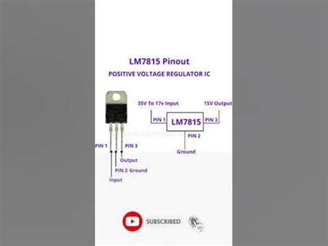 LM7815 Pinout, Equivalent, Uses, Features - YouTube