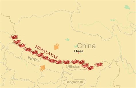 World Map Himalaya Mountain Range – Interactive Map