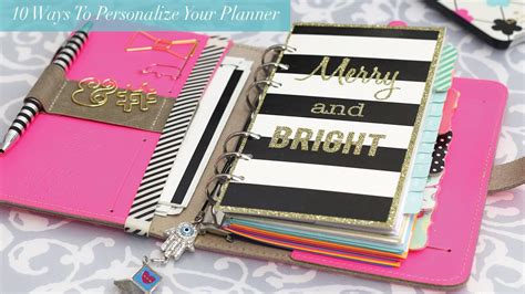 10 Ways to Personalize your Planner - YouTube