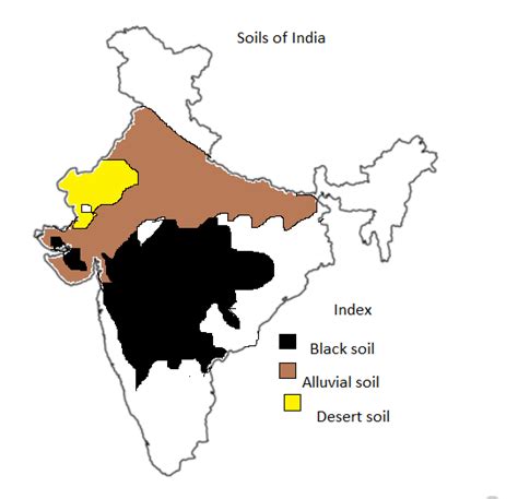 On the map of India mark and label the areas under alluvial desert and ...