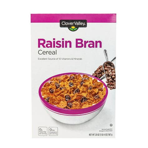 A Product of Clover Valley Raisin Bran Cereal, 20 Oz. - Pack of 3 ...