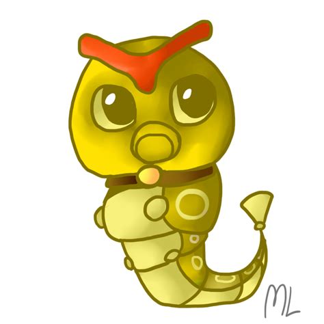 Caterpie Shiny by StarL0rd on DeviantArt