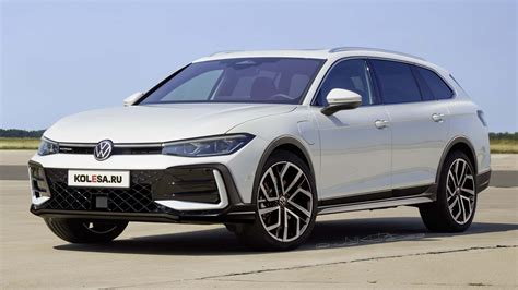 2024 Volkswagen Passat Alltrack Rendering Imagines The Jacked-Up Wagon