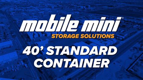 The 40' Portable Storage Container by Mobile Mini - YouTube