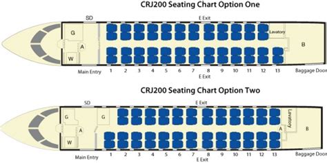 Bombardier CRJ200 Seating Chart - FlyRadius