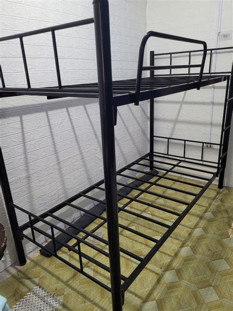 Double deck bed frame, Furniture & Home Living, Furniture, Bed Frames ...