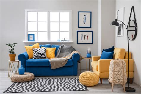 15 inspiring design ideas for a blue sofa living room - Coas