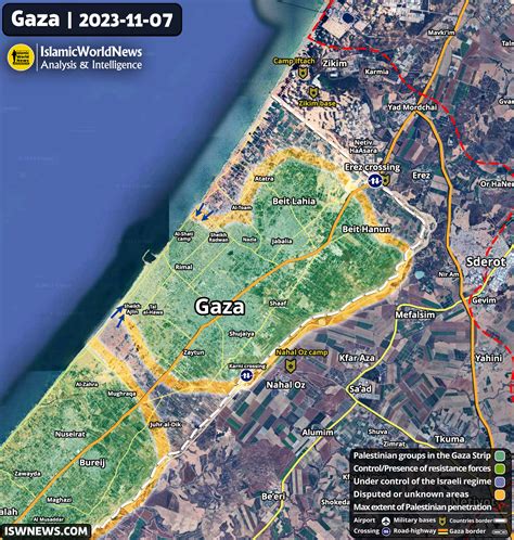 Latest Military Developments Of Gaza And Northern Palestine, 8 November ...