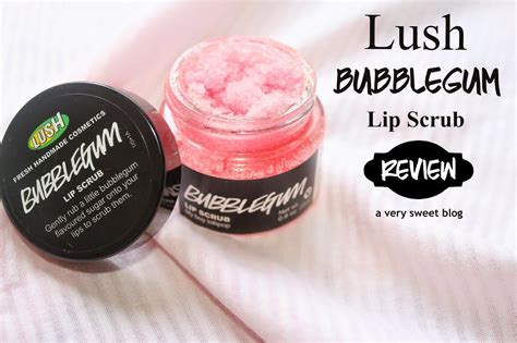 LUSH Bubblegum Lip Scrub Product Review | A Very Sweet Blog