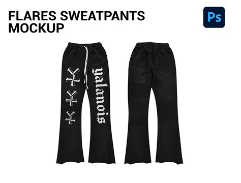 flares sweatpants mockup :: Behance