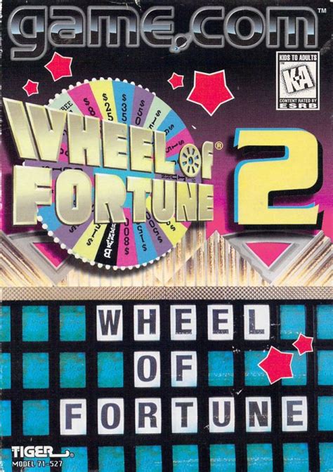 Wheel of Fortune 2 cheats for Tiger Game.com - The Video Games Museum