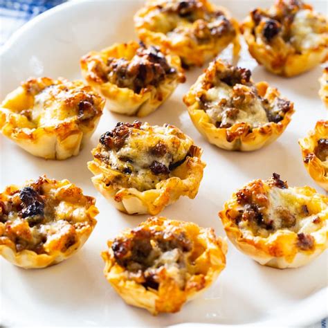 Sausage Ranch Phyllo Cups - Spicy Southern Kitchen