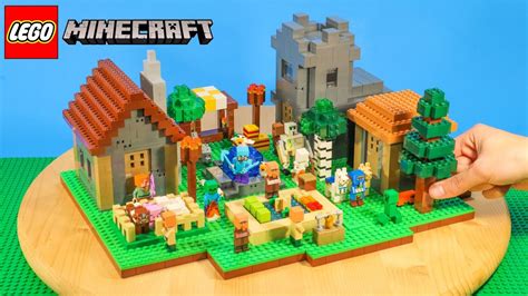 I BUILT a LEGO Minecraft Village… - YouTube