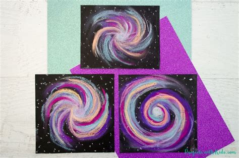 Awesome Galaxy Chalk Pastel Art Project for Kids - Projects with Kids