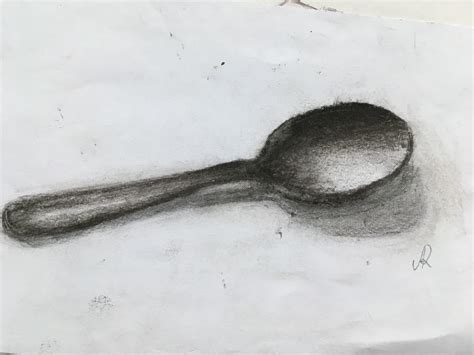 #charcoal #spoon #drawing #easy #diy | Easy charcoal drawings, Charcoal ...