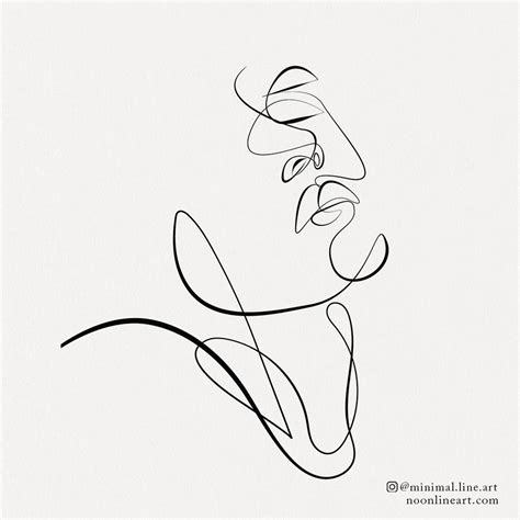 Line Art Face Tattoo | velkny