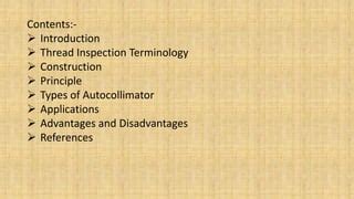 autocollometer Mechanical engineering project | PPT