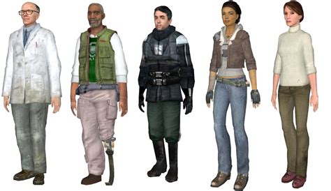 Download Iconic Half-Life Characters Group Pose Wallpaper | Wallpapers.com