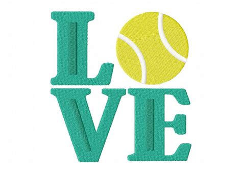 Love Tennis Machine Embroidery Design – Blasto Stitch