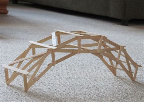 Popsicle Stick Buildings | Basic Arch Popsicle Stick Bridge | Popsicle ...