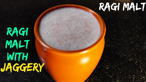 Ragi malt recipe || How to make ragi malt || Ragi malt with Jaggery ...