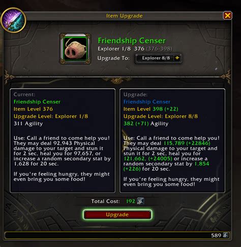 World of Warcraft Gear Upgrading Guide - World of Warcraft - Icy Veins