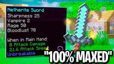 MY 100% MAXED GOD SWORD IS OP | Minecraft Skyblock | McHub Sun - YouTube