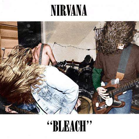 Nirvanas 'Bleach' album cover (First ever colorisation) | Nirvana songs ...