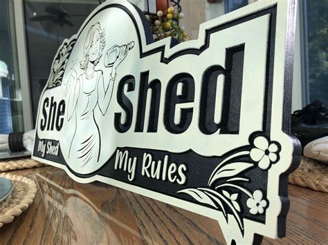 She Shed Sign File my Shed My Rules SVG Laser Cut Files | Etsy New Zealand