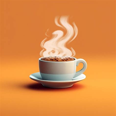 Premium AI Image | cup of coffee with steam