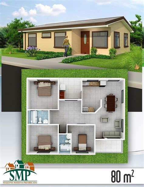 3d House Plans, Simple House Plans, House Layout Plans, Model House ...