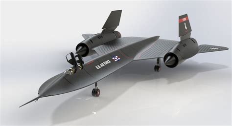 3D model rigged Lockheed SR-71 Blackbird | CGTrader