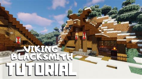 Minecraft: How to Build a Viking Blacksmith (Snowy Viking Village ...