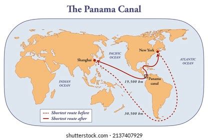 Location Of Panama Canal On World Map - Guenna Holly-Anne