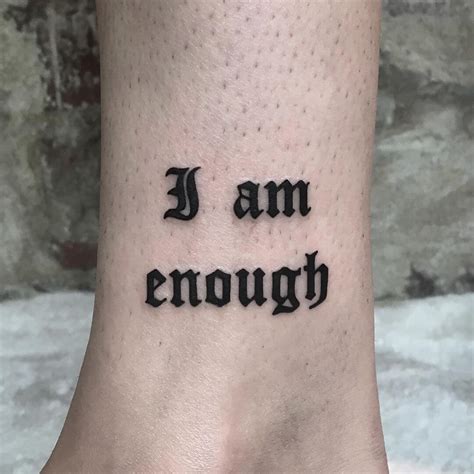 101 Amazing I Am Enough Tattoo Designs You Need To See! | Outsons | Men ...