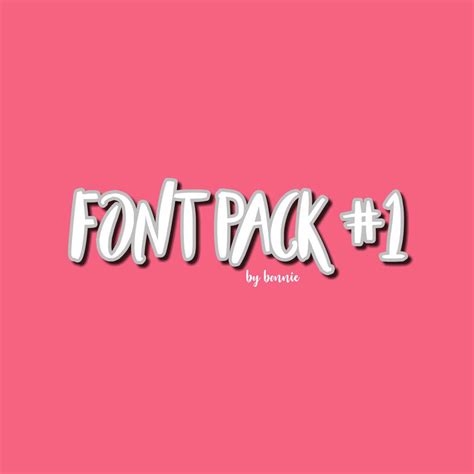 Font pack #1 | Aesthetic Universe Amino