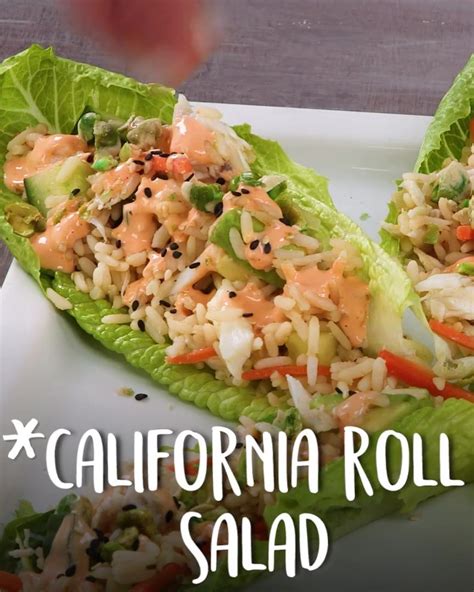 California Roll Salad | Sushi bowl recipe, Sushi recipes, Salad recipes