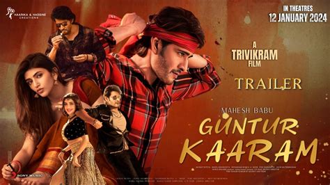 Guntur Kaaram - Hindi Trailer | Mahesh Babu | Thaman S | Trivikram ...