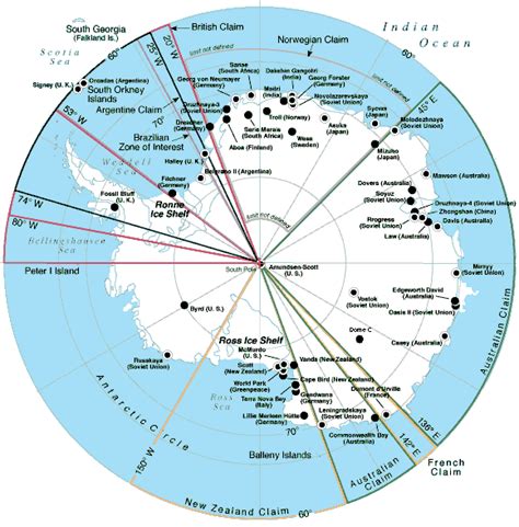 Antarctic Research Stations Map