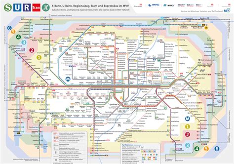 Munich Public Transportation Map - Transport Informations Lane