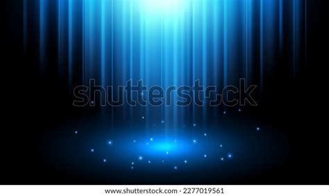 Abstract Blue Light Rays Effect Sparks Stock Vector (Royalty Free ...