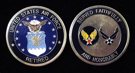 Air Force Retired Challenge Coin – Cartouche and Coin Shop